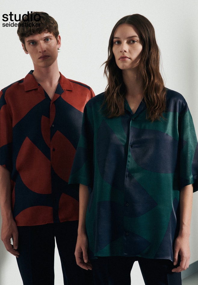 Regular fit Chemise casual Imprimé dans Vert | Boutique en ligne Seidensticker