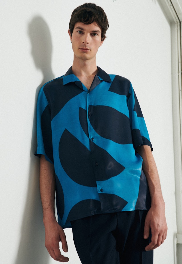 Regular fit Chemise casual Imprimé in Turquoise |  Seidensticker Onlineshop