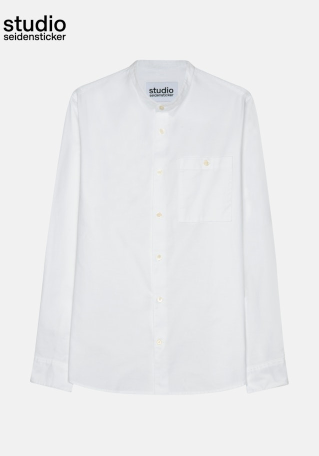 Oxford Casual Hemd in Regular mit Stehkragen in Weiß | Seidensticker Onlineshop