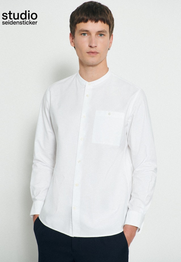 Casual Hemd in Regular mit Stehkragen in Weiß |  Seidensticker Onlineshop