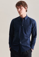 Oxford Casual Hemd in Regular mit Button-Down-Kragen in Dunkelblau |  Seidensticker Onlineshop