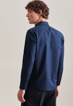 Regular Casual shirt Uni in Dark Blue |  Seidensticker Onlineshop