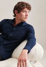 Oxford Casual Hemd in Regular mit Button-Down-Kragen in Dunkelblau |  Seidensticker Onlineshop