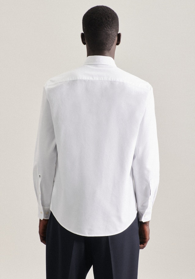 Oxford Casual Hemd in Regular mit Button-Down-Kragen in Weiß | Seidensticker Onlineshop