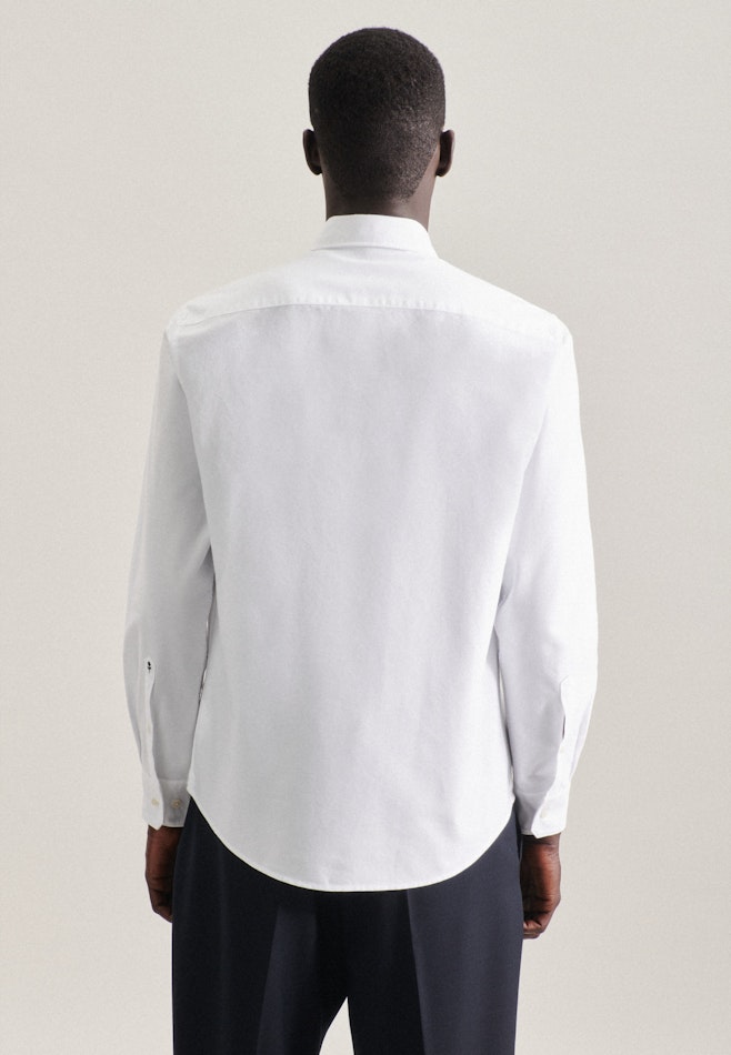 Casual Shirt in Regular with Button-Down-Collar in White | Seidensticker online shop