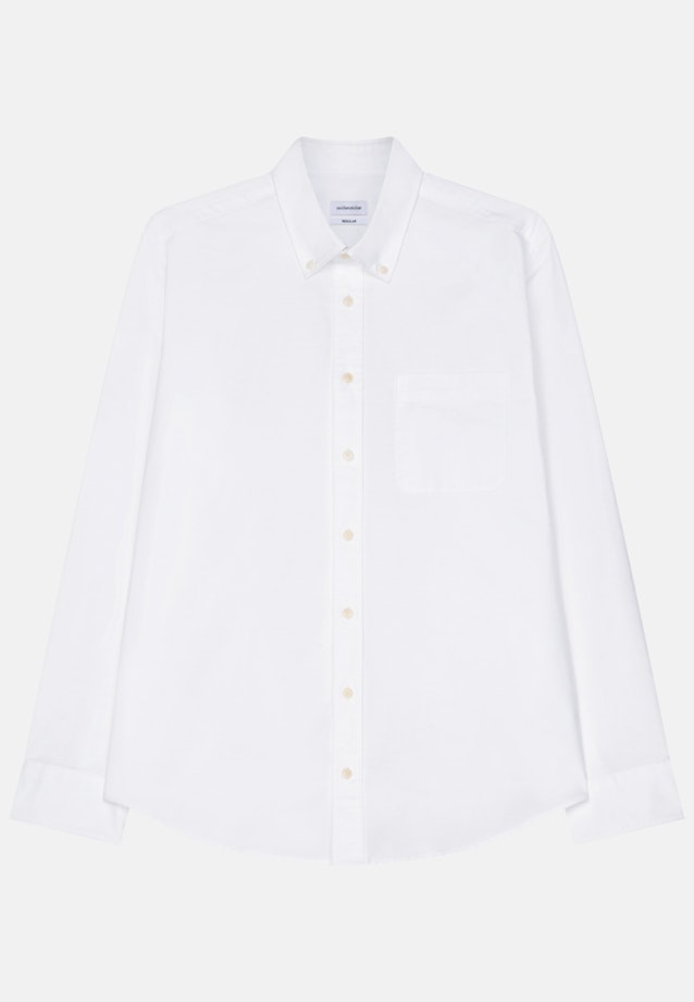 Regular Casual Hemd Uni in Weiß |  Seidensticker Onlineshop