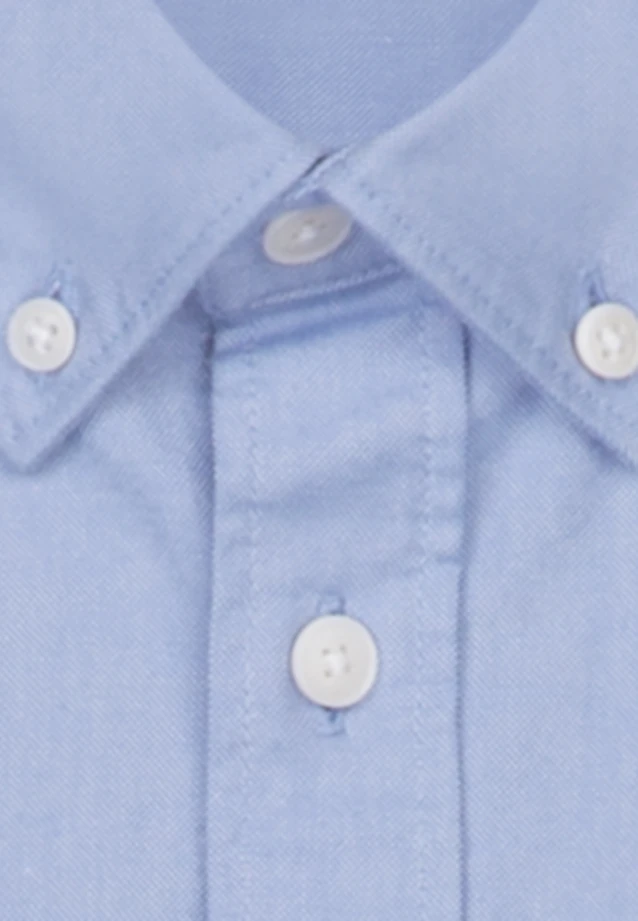 Regular Chemise décontractée Uni in Bleu Clair |  Seidensticker Onlineshop