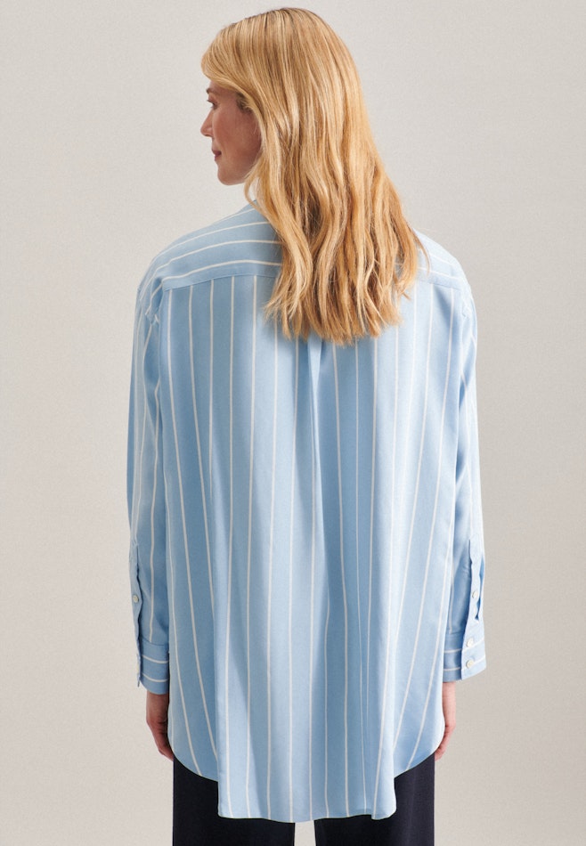 Long sleeve Poplin Long Blouse in Light Blue | Seidensticker online shop