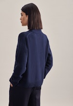 Long sleeve Cardigan in Dark Blue |  Seidensticker Onlineshop