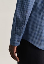 Chemise Business Slim Popeline Col Kent in Bleu Foncé |  Seidensticker Onlineshop