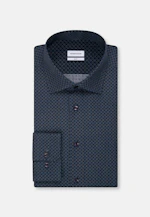Slim Business Hemd Druck in Dunkelblau |  Seidensticker Onlineshop