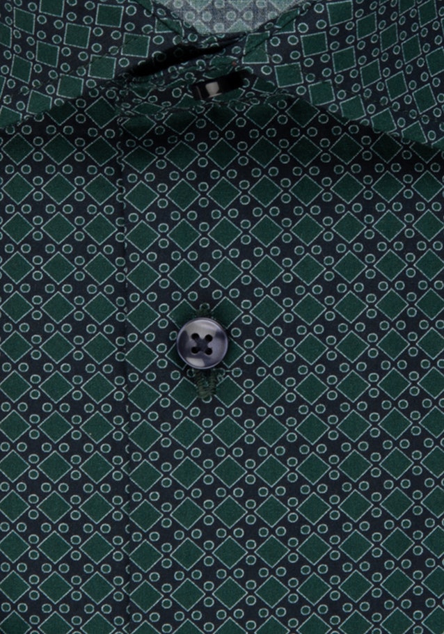 Chemise Business Slim Popeline Col Kent in Vert | Seidensticker Onlineshop