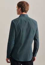 Slim Business Hemd Druck in Grün |  Seidensticker Onlineshop
