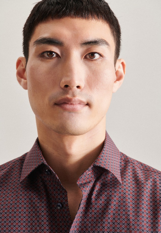 Slim Business shirt Print in Red |  Seidensticker Onlineshop