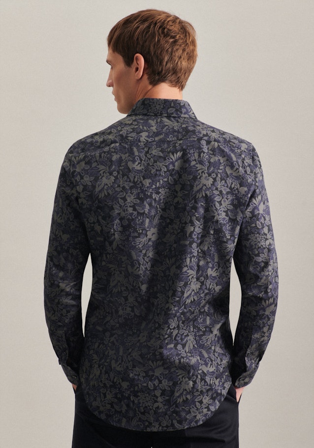Business Shirt in Slim with Kent-Collar in Grey | Seidensticker Onlineshop
