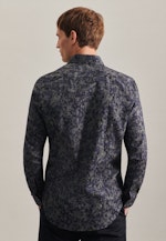 Slim Business Hemd Floral in Grau |  Seidensticker Onlineshop