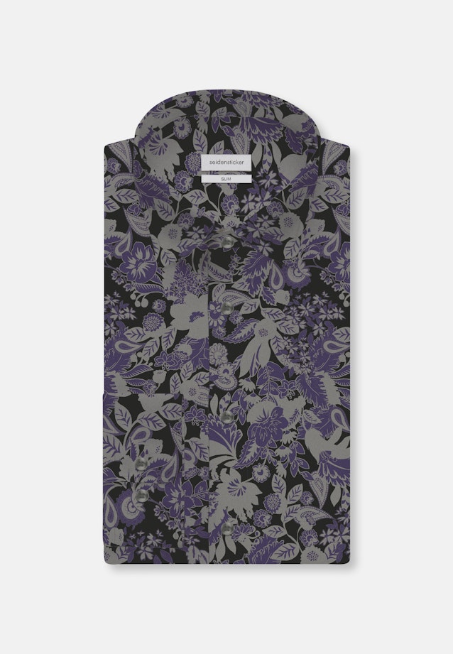 Slim Business Hemd Floral in Grau |  Seidensticker Onlineshop