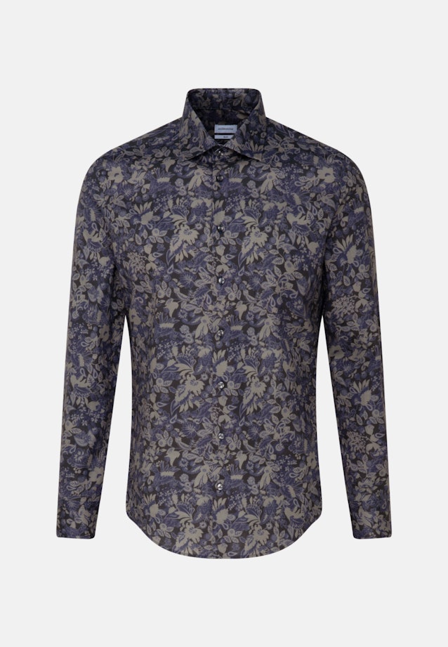 Slim Business Hemd Floral in Grau |  Seidensticker Onlineshop