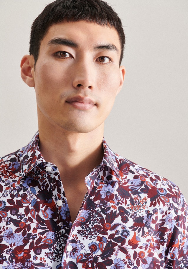 Slim Business Hemd Floral in Rot | Seidensticker Onlineshop