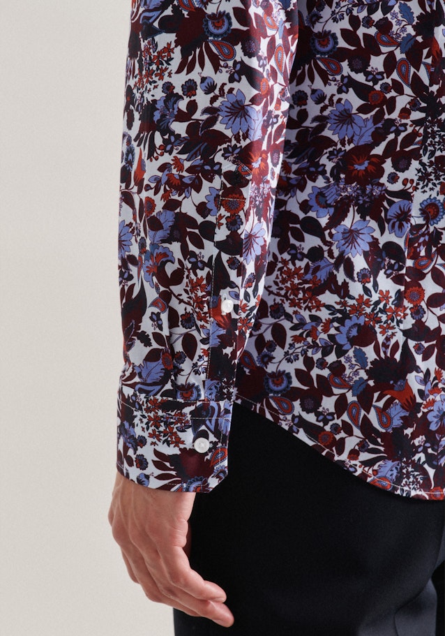 Slim Business Hemd Floral in Rot | Seidensticker Onlineshop