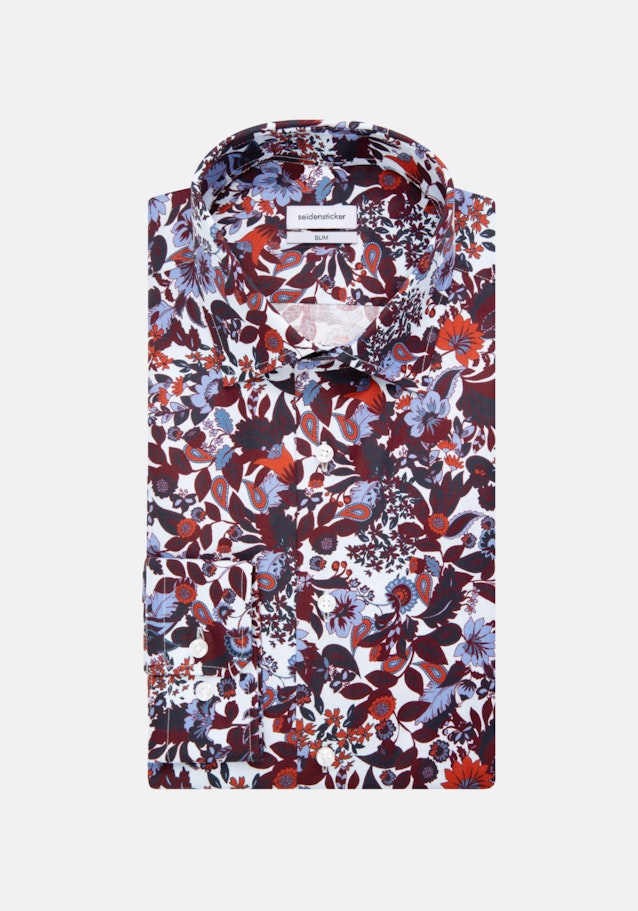 Slim Business Hemd Floral in Rot | Seidensticker Onlineshop