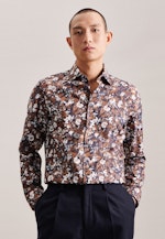 Slim Business Hemd Floral in Braun |  Seidensticker Onlineshop