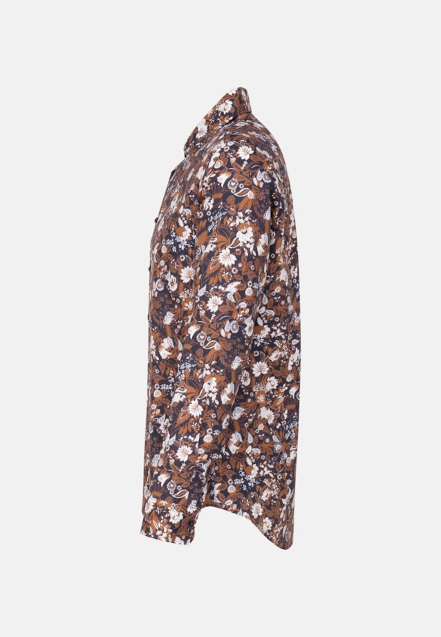 Slim prodtyp Floral in Braun |  Seidensticker Onlineshop