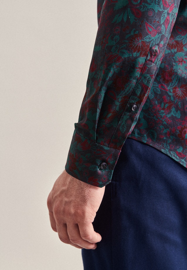 Slim Chemise d'affaires Floral in Vert |  Seidensticker Onlineshop