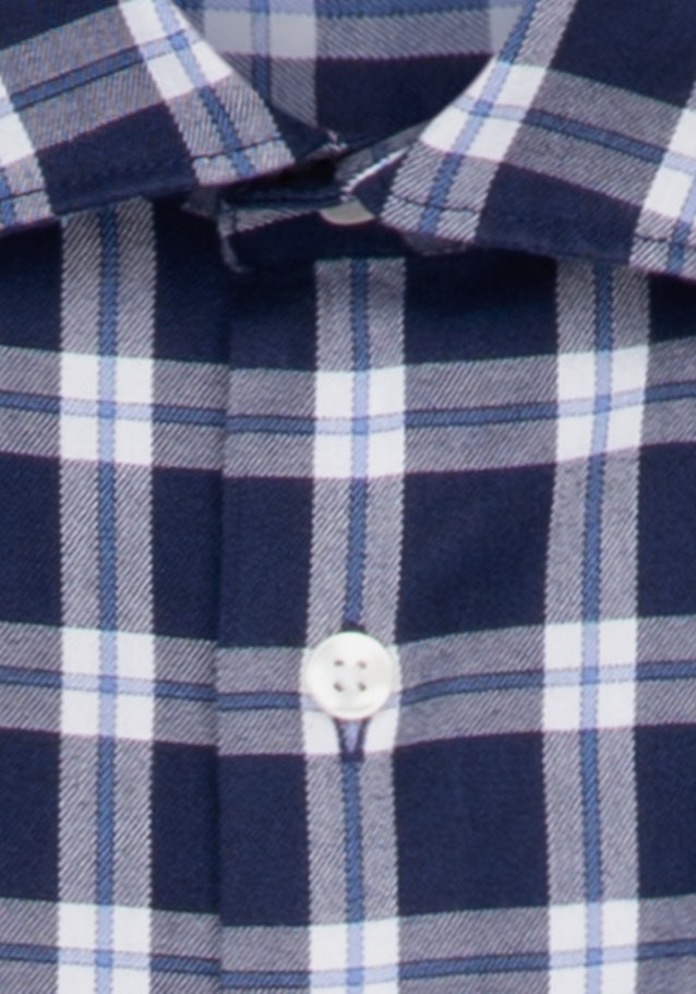 Business Shirt in Shaped with Kent-Collar in Dark Blue |  Seidensticker Onlineshop