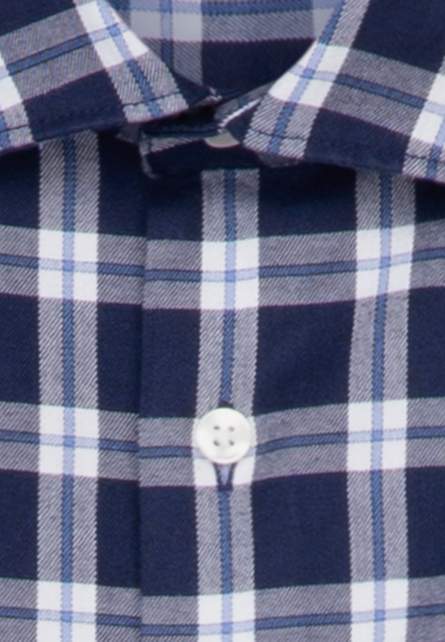 Shaped Business shirt Check in Dark Blue |  Seidensticker Onlineshop