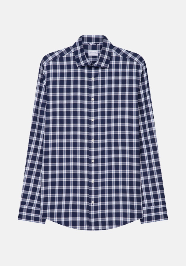 Business Shirt in Shaped with Kent-Collar in Dark Blue |  Seidensticker Onlineshop