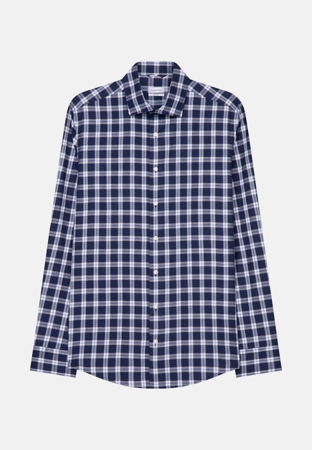 Shaped Business shirt Check in Dark Blue |  Seidensticker Onlineshop