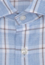 Shaped Business Hemd Karo in Hellblau |  Seidensticker Onlineshop