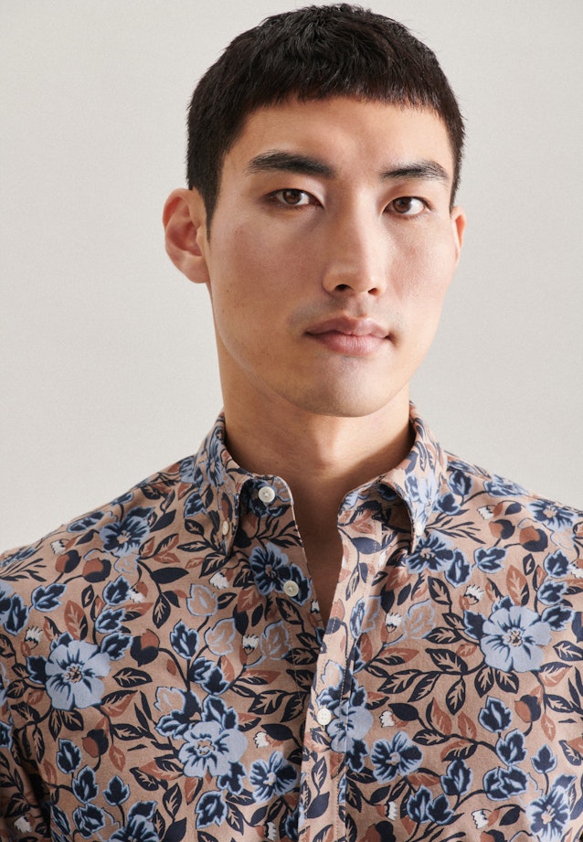 Shaped Chemise d'affaires Imprimé in Marron |  Seidensticker Onlineshop