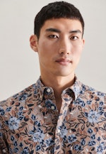 Shaped Chemise d'affaires Imprimé in Marron |  Seidensticker Onlineshop