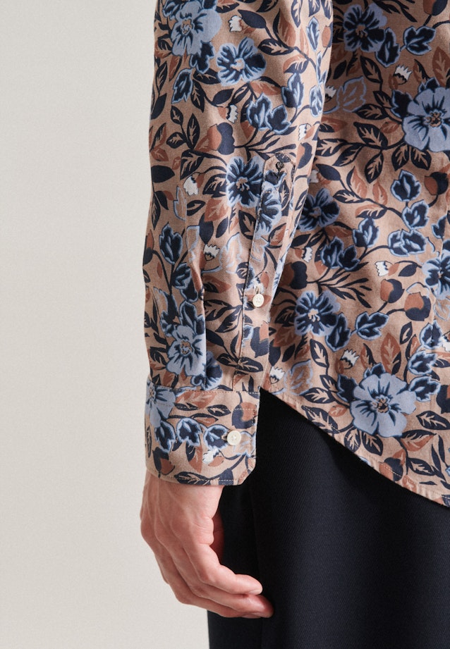 Shaped Chemise d'affaires Imprimé in Marron |  Seidensticker Onlineshop