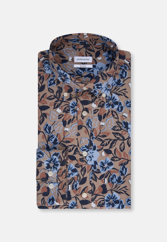 Shaped Chemise d'affaires Imprimé in Marron |  Seidensticker Onlineshop