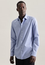 X-Slim Business Hemd Karo in Hellblau |  Seidensticker Onlineshop