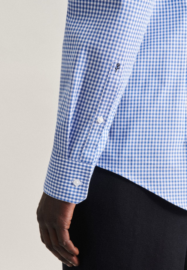 X-Slim Business Hemd Karo in Hellblau |  Seidensticker Onlineshop