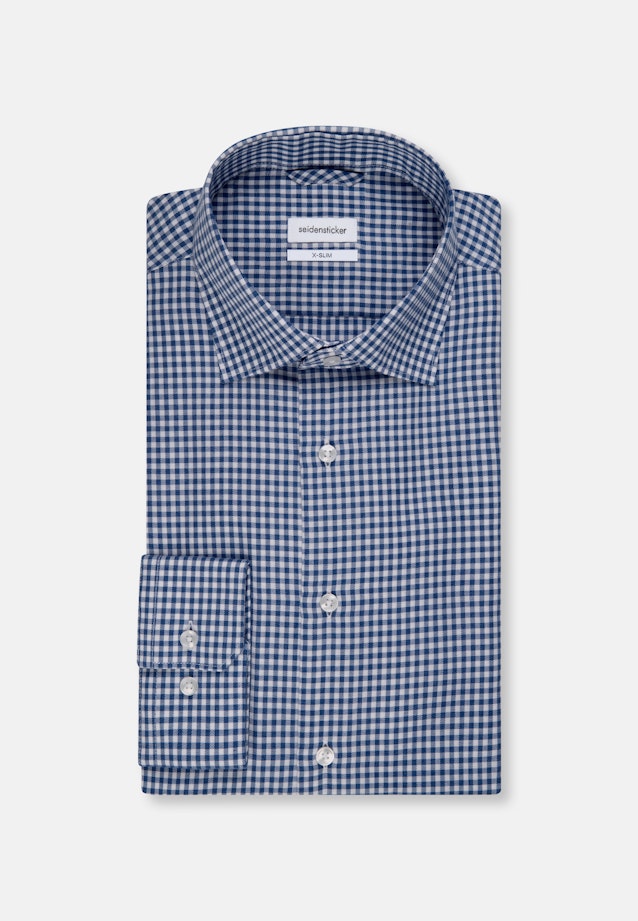 X-Slim Business Hemd Karo in Hellblau |  Seidensticker Onlineshop