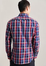 X-Slim Chemise d'affaires carreaux in Bleu Foncé |  Seidensticker Onlineshop