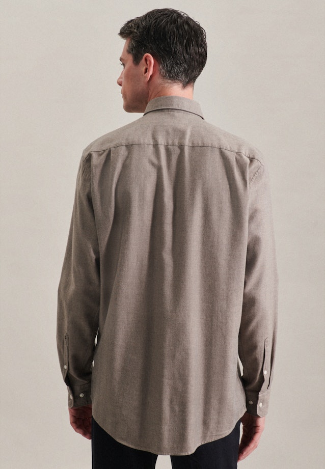 Regular Business Hemd Streifen in Braun |  Seidensticker Onlineshop