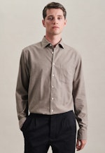 Regular Business Hemd Streifen in Braun |  Seidensticker Onlineshop