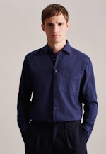 Regular Business Hemd Streifen in Dunkelblau |  Seidensticker Onlineshop