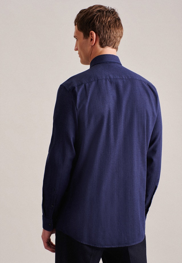 Regular Business Hemd Streifen in Dunkelblau |  Seidensticker Onlineshop