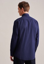 Regular Business Hemd Streifen in Dunkelblau |  Seidensticker Onlineshop