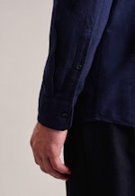 Regular Business Hemd Streifen in Dunkelblau |  Seidensticker Onlineshop