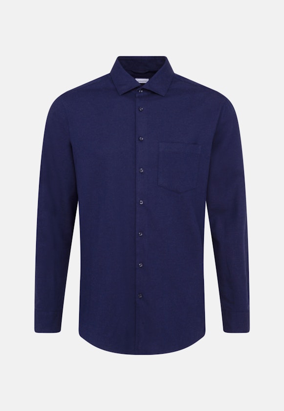 Regular Business Hemd Streifen in Dunkelblau |  Seidensticker Onlineshop