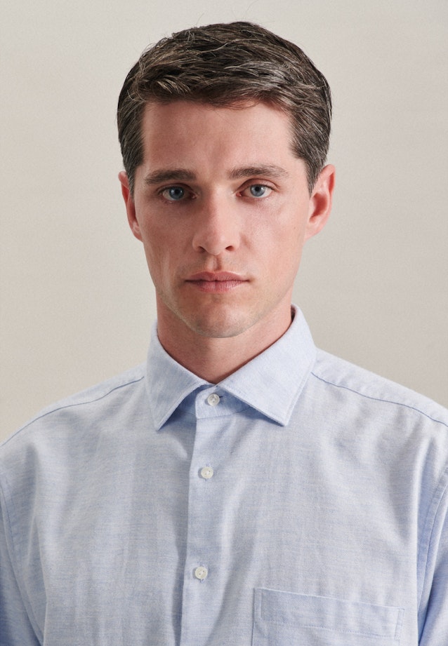 Regular Chemise d'affaires rayures in Bleu Clair |  Seidensticker Onlineshop