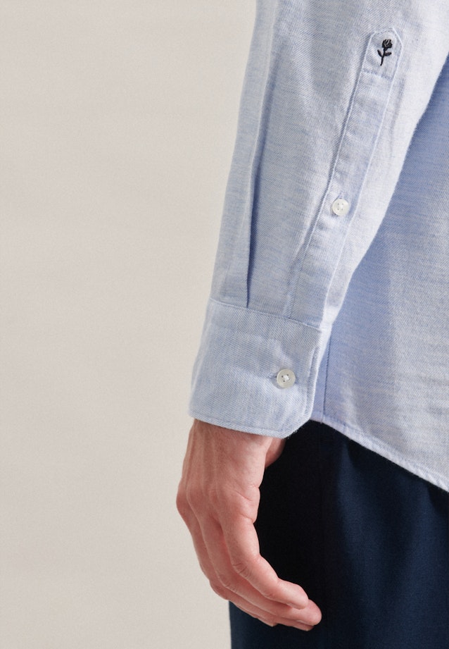 Regular Chemise d'affaires rayures in Bleu Clair |  Seidensticker Onlineshop